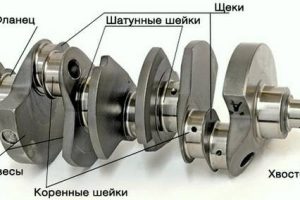 Работа коленчатого вала ДВС