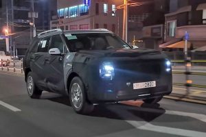 Кроссовер Hyundai Palisade второго поколения попался в Корее