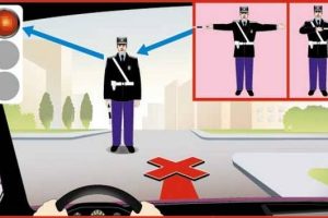 Регулировщик дорожного движения  как понять его сигналы?