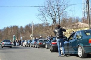 Движение в колонне