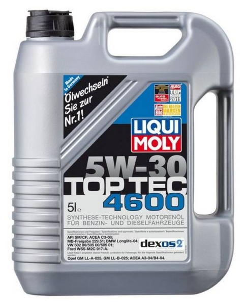 Моторное масло Liqui Moly 5w30: надежность проверенная временем