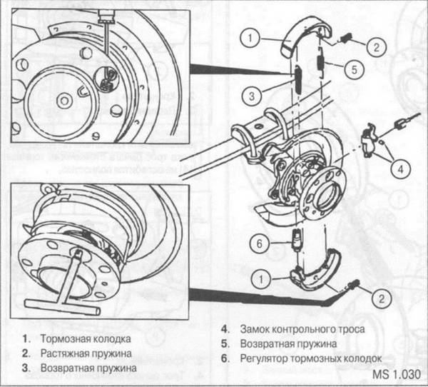 Регулировка стояночного тормоза  четкая работа каждой мелочи